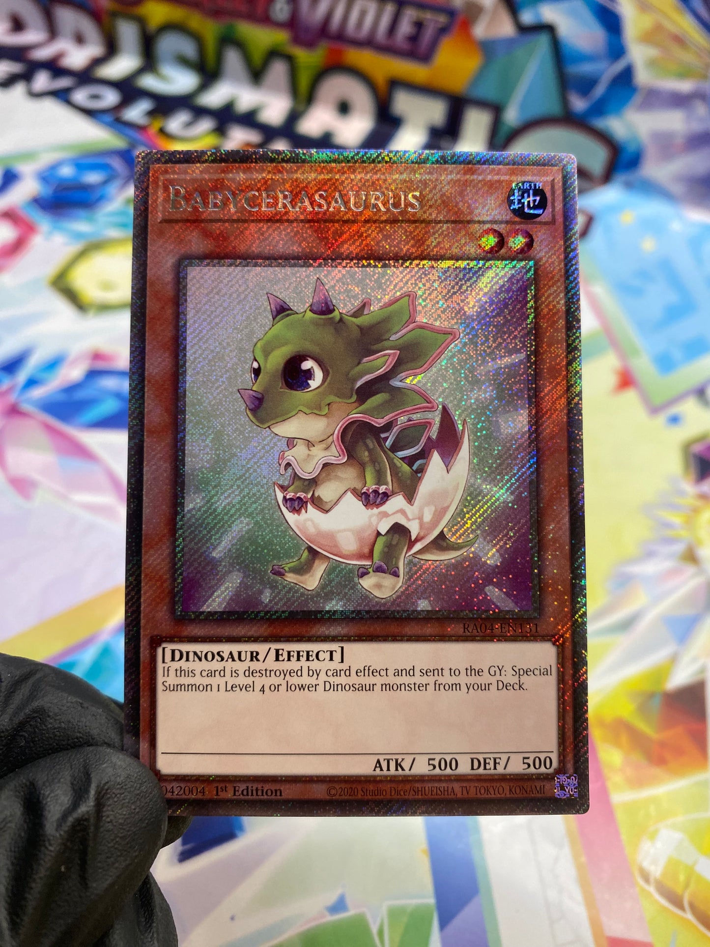 Yu-Gi-Oh! Babycerasaurus (RA04-EN131) Platinum Secret Rare - NM/M