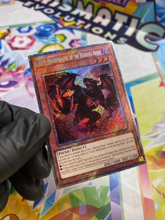 Yu-Gi-Oh! Graff, Malebranche Of The Burning Abyss (RA04-EN234) Platinum Secret Rare - NM/M