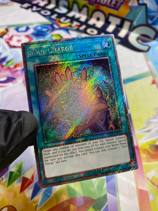 Yu-Gi-Oh! Soul Charge (RA04-EN222) Platinum Secret Rare - NM/M
