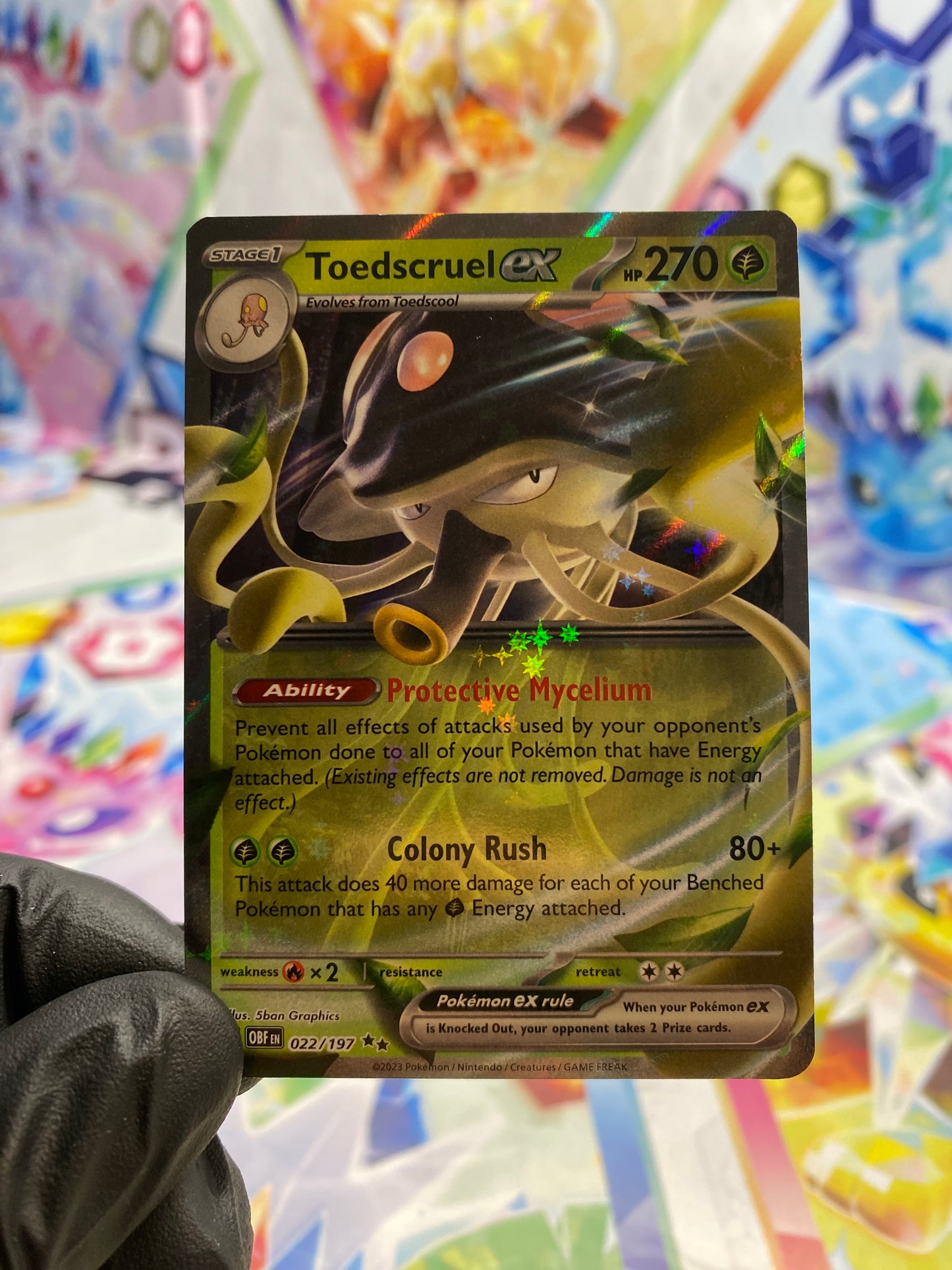 Pokémon Toedscruel Ex #022 (OBF) - NM/M