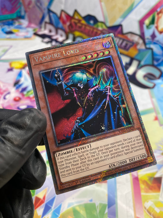 Yu-Gi-Oh! Vampire Lord (RA03-EN128) Platinum Secret Rare - NM/M