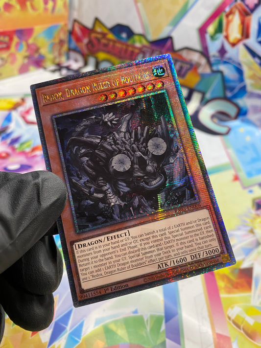 Yu-Gi-Oh! Redox, Dragon Ruler of Boulders (RA03-EN008) Quarter Century Secret Rare - NM/M
