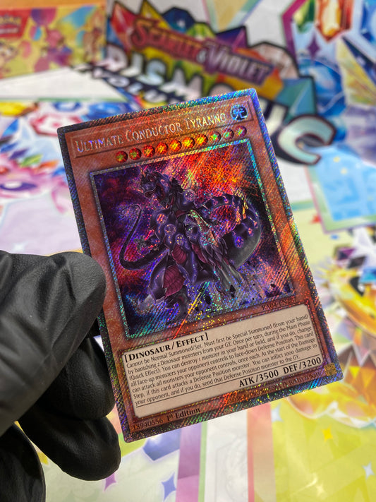 Yu-Gi-Oh! Ultimate Conductor Tyranno (RA04-EN287) Platinum Secret Rare - NM/M