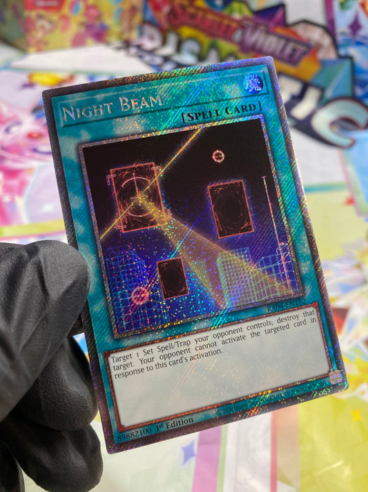 Yu-Gi-Oh! Night Beam (RA04-EN182) Platinum Secret Rare - NM/M