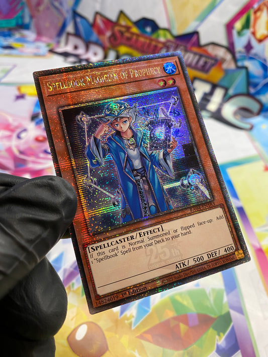 Yu-Gi-Oh! Spellbook Magician of Prophecy (RA04-EN183) Quarter Century Secret Rare - NM/M