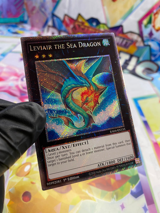 Yu-Gi-Oh! Leviair The Sea Dragon (RA04-EN155) Platinum Secret Rare - NM/M
