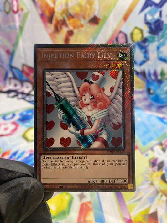 Yu-Gi-Oh! Injection Fairy Lily (RA03-EN117) Platinum Secret Rare - NM/M
