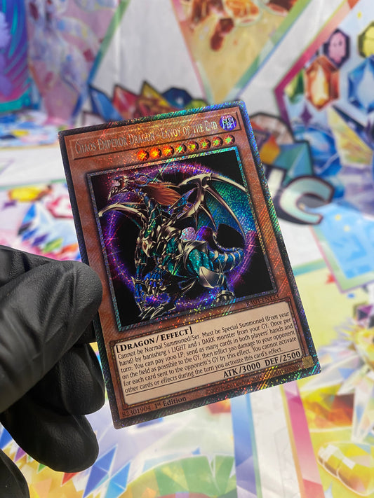 Yu-Gi-Oh! Chaos Emperor Dragon - Envoy of the End (RA03-EN133) Platinum Secret Rare - NM/M