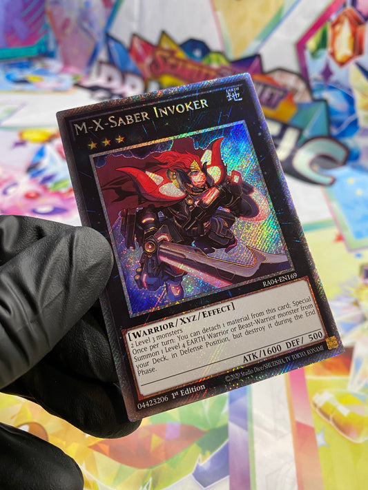 Yu-Gi-Oh! M-X Saber Invoker (RA04-EN169) Platinum Secret Rare - NM/M