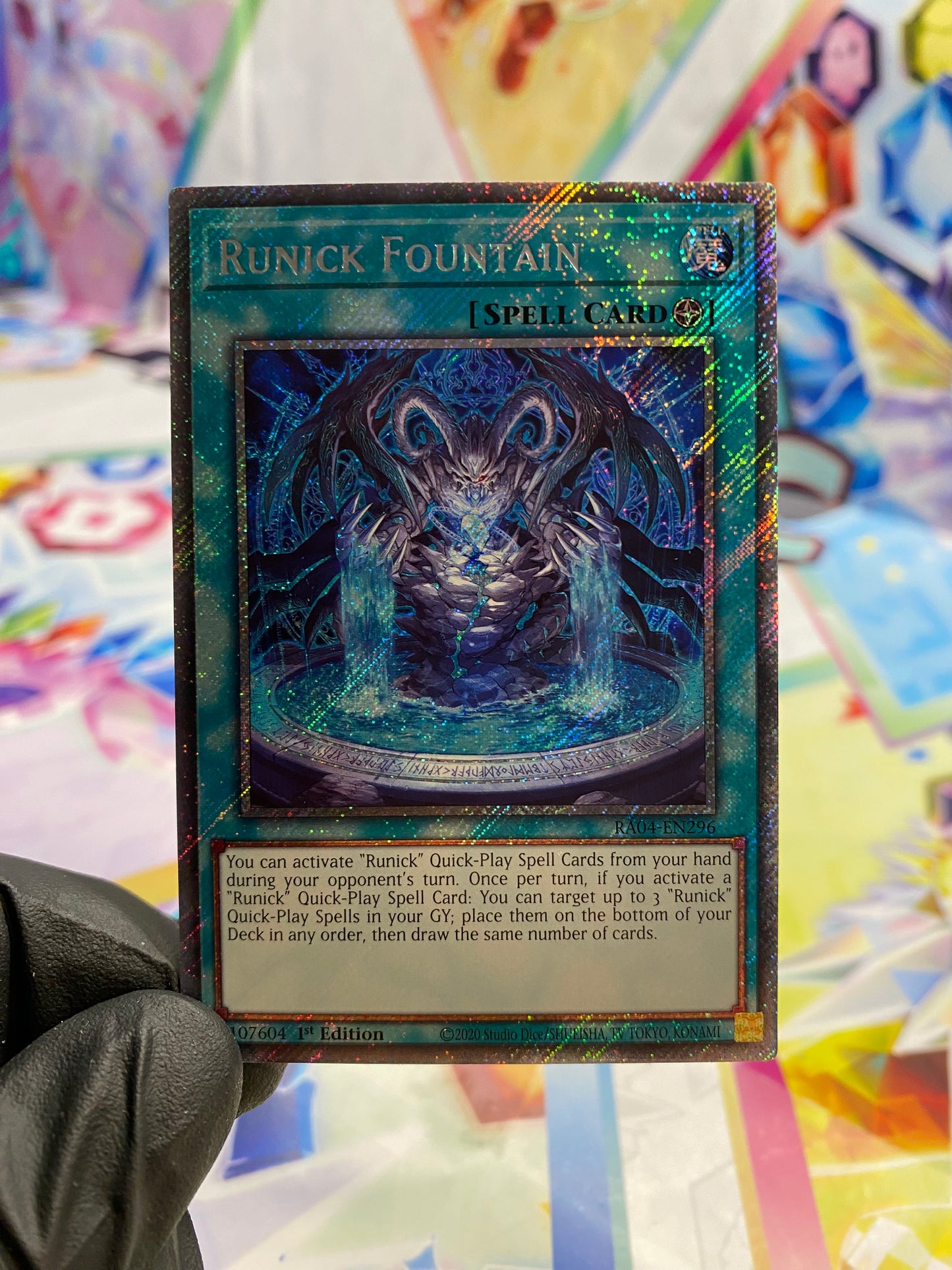 Yu-Gi-Oh! Runick Fountain (RA04-EN296) Platinum Secret Rare - NM/M