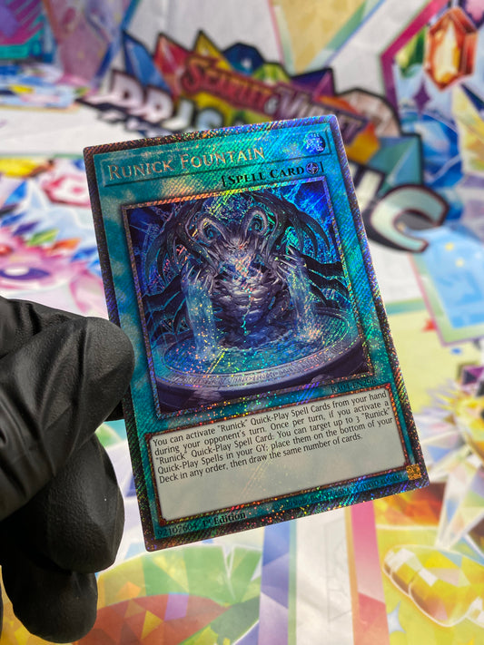 Yu-Gi-Oh! Runick Fountain (RA04-EN296) Platinum Secret Rare - NM/M