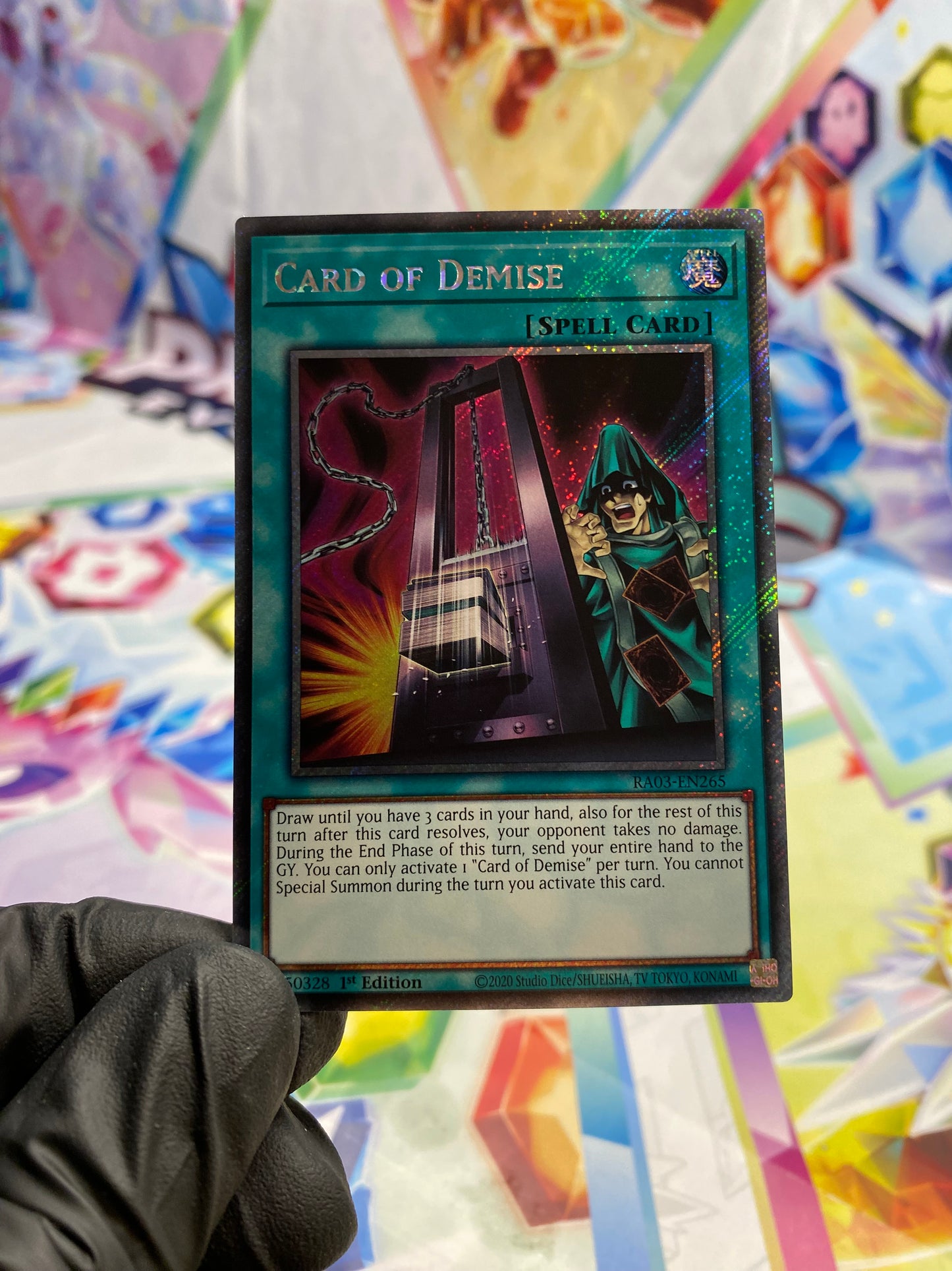 Yu-Gi-Oh! Card Of Demise (RA03-EN265) Platinum Secret Rare - NM/M
