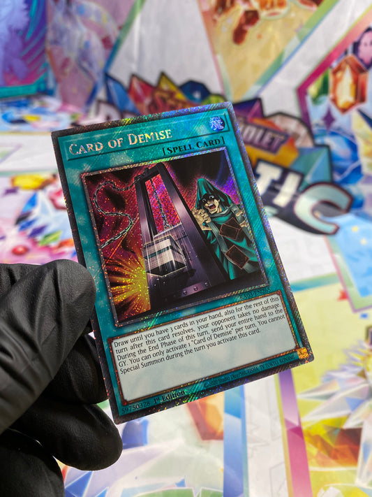 Yu-Gi-Oh! Card Of Demise (RA03-EN265) Platinum Secret Rare - NM/M