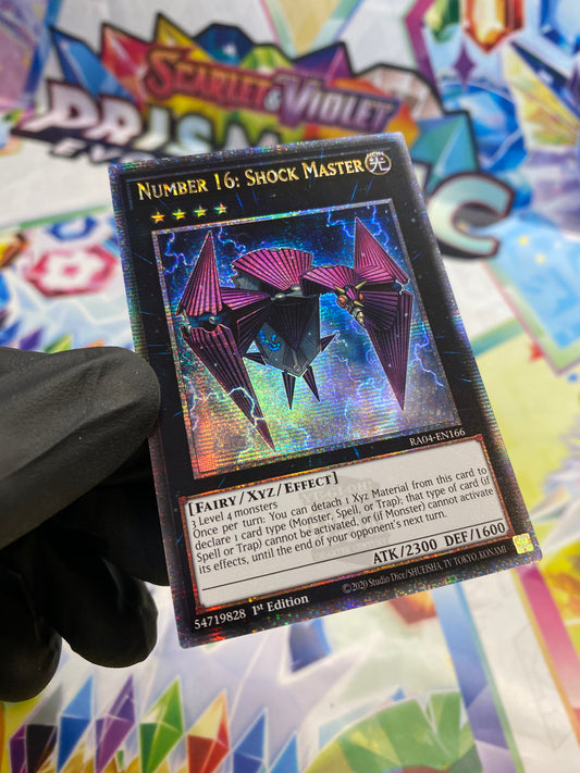 Yu-Gi-Oh! Number 16: Shock Master (RA04-EN166) Quarter Century Secret Rare - NM/M