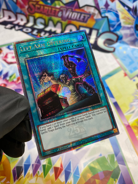 Yu-Gi-Oh! Left Arm Offering (RA04-EN086) Quarter Century Secret Rare - NM/M