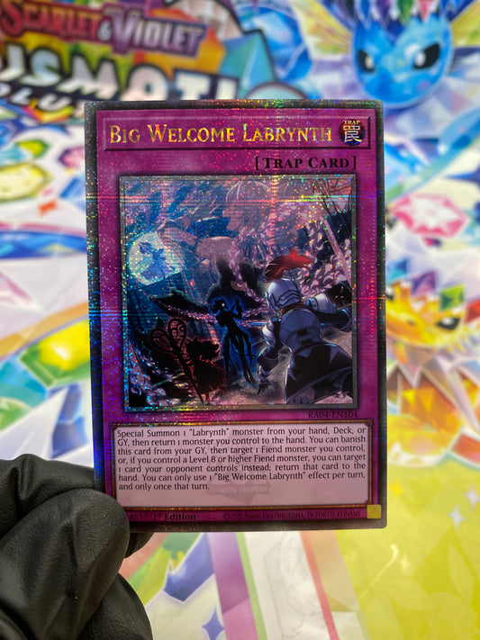 Yu-Gi-Oh! Big Welcome Labrynth (RA04-EN104) Quarter Century Secret Rare - NM/M