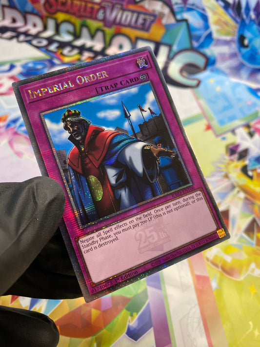 Yu-Gi-Oh! Imperial Order (RA03-EN106) Quarter Century Secret Rare - NM/M