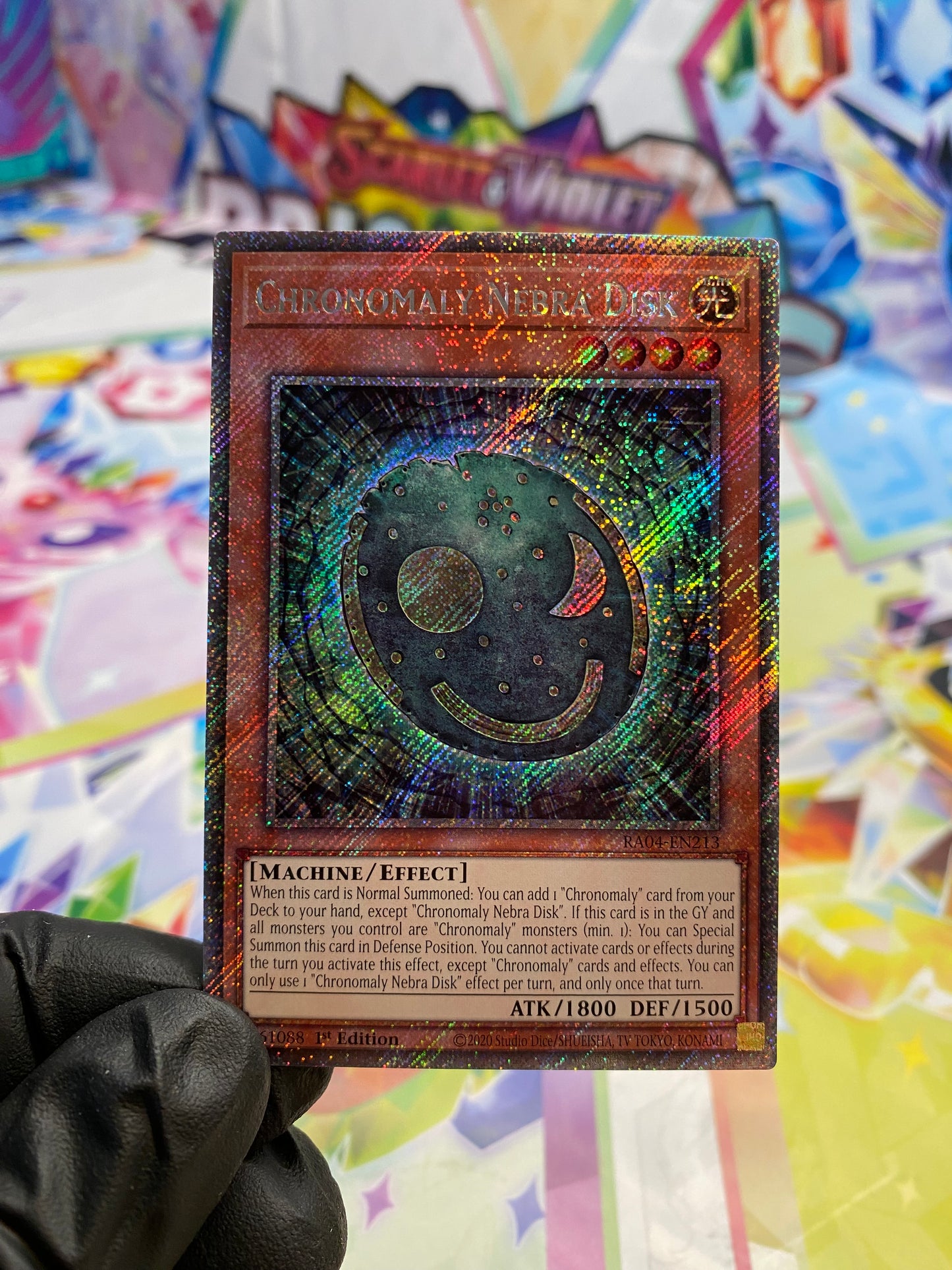Yu-Gi-Oh! Chronomaly Nebra Disk (RA04-EN213) Platinum Secret Rare - NM/M