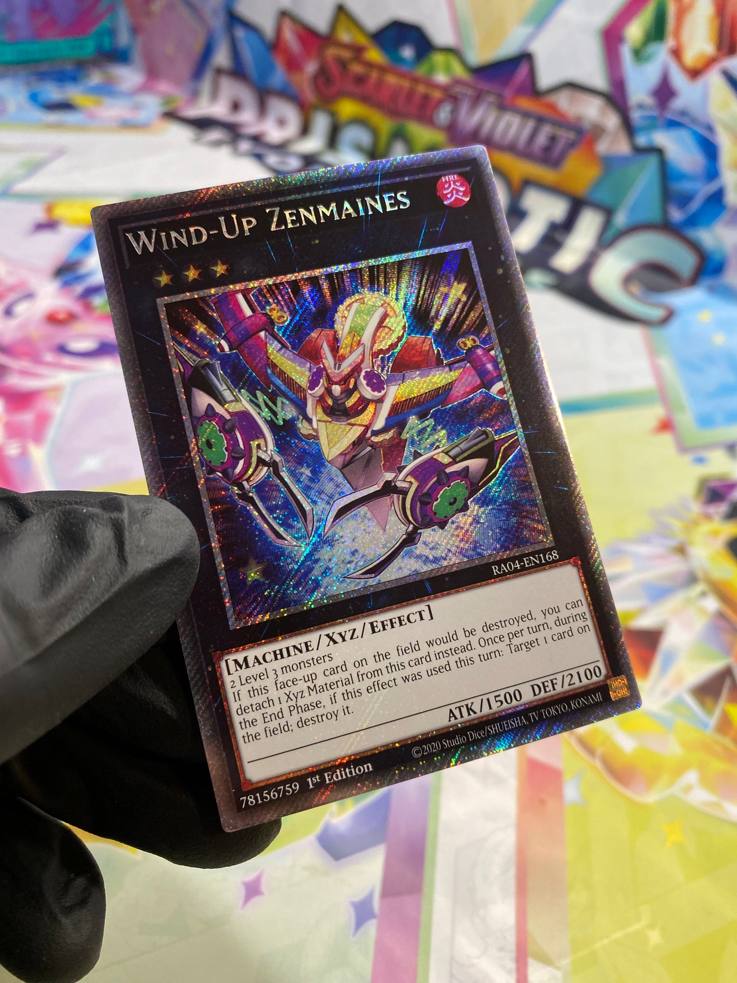 Yu-Gi-Oh! Wind-Up Zenmaines (RA04-EN168) Platinum Secret Rare - NM/M