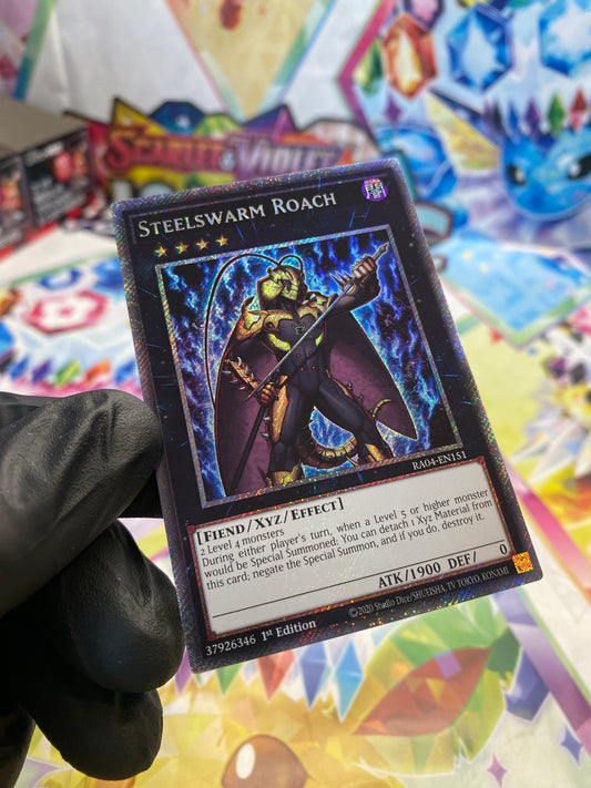 Yu-Gi-Oh! Steelswarm Roach (RA04-EN151) Platinum Secret Rare - NM/M