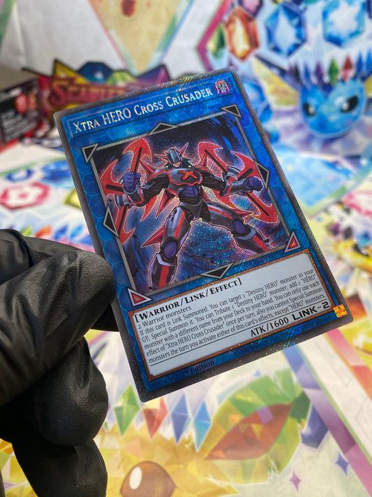 Yu-Gi-Oh! Xtra HERO Cross Crusader (RA04-EN076) Platinum Secret Rare - NM/M