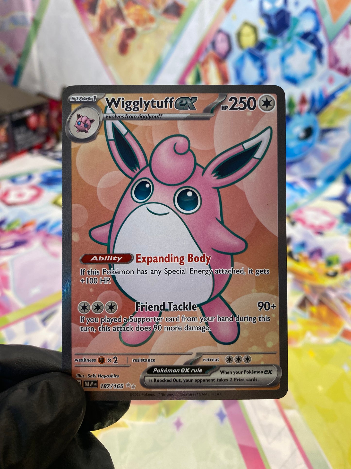 Pokémon Wigglytuff Ex #187 (151) - NM/M