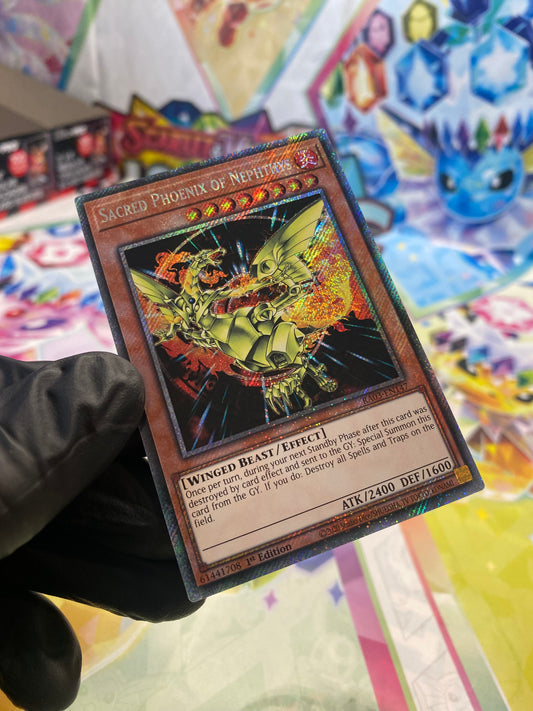 Yu-Gi-Oh! Sacred Phoenix Of Nephthys (RA03-EN147) Platinum Secret Rare - NM/M