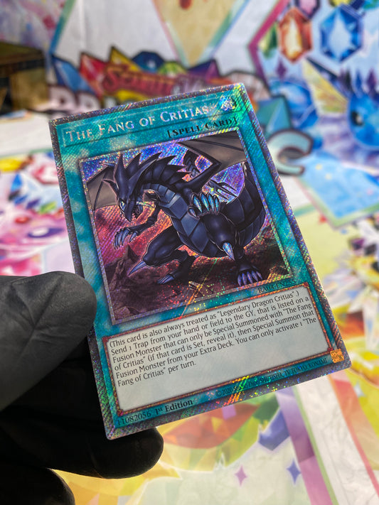 Yu-Gi-Oh! The Fang Of Critias (RA04-EN255) Platinum Secret Rare - NM/M