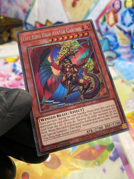 Yu-Gi-Oh! Fire King High Avatar Garunix (RA04-EN194) Platinum Secret Rare - NM/M