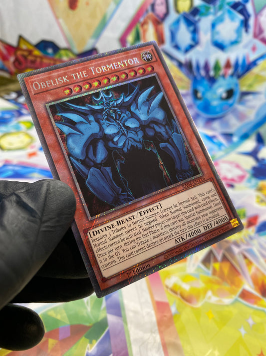 Yu-Gi-Oh! Obelisk The Tormentor (RA04-EN116) Platinum Secret Rare - NM/M