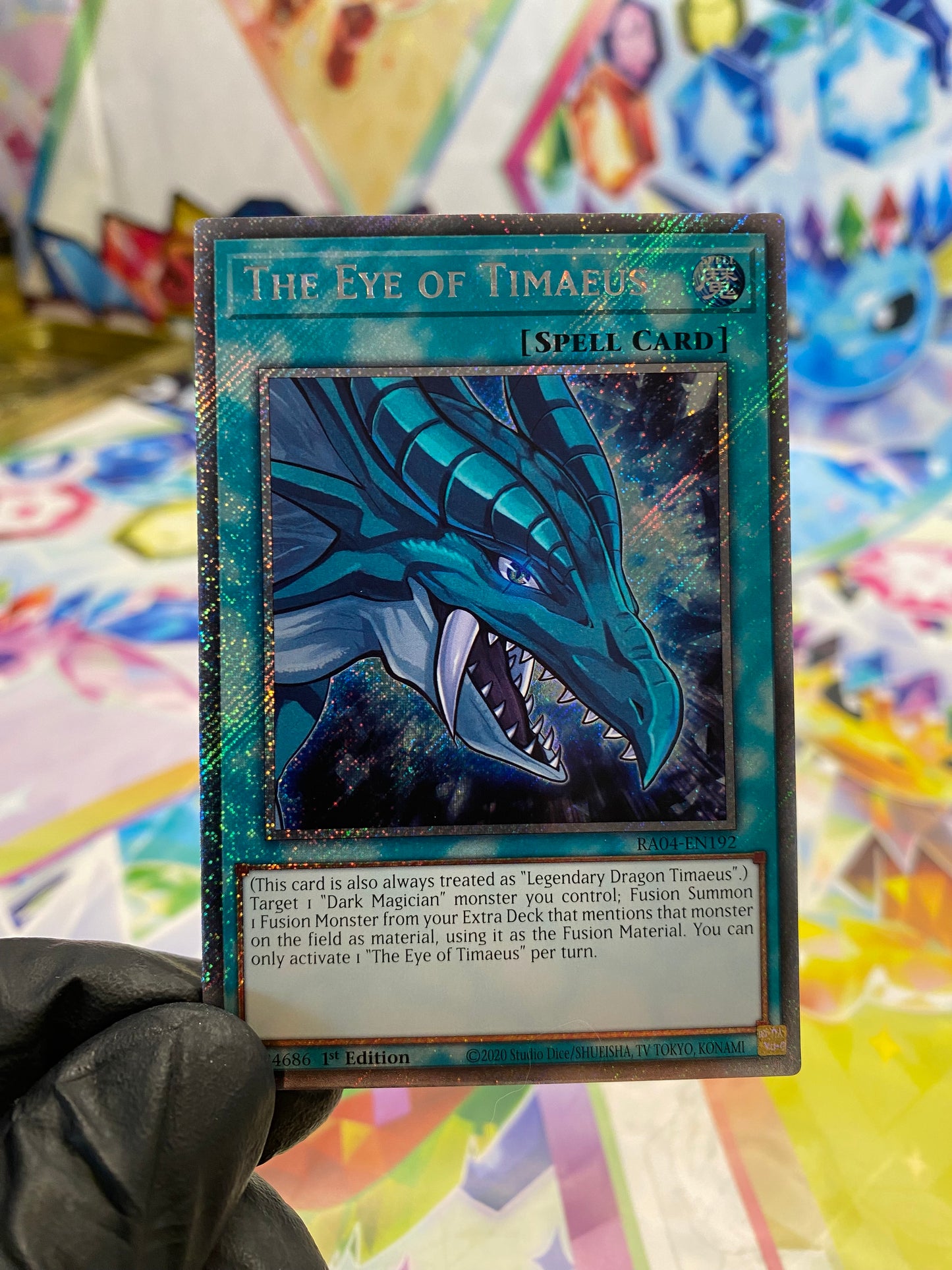Yu-Gi-Oh! The Eye Of Timaeus (RA04-EN192) Platinum Secret Rare - NM/M