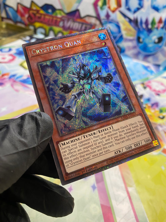Yu-Gi-Oh! Crystron Quan (RA04-EN021) Platinum Secret Rare - NM/M
