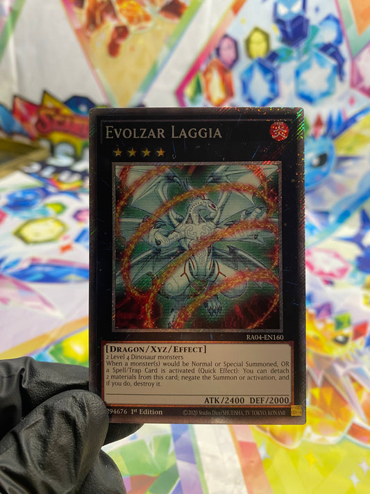 Yu-Gi-Oh! Evolzar Laggia (RA04-EN160) Platinum Secret Rare - NM/M