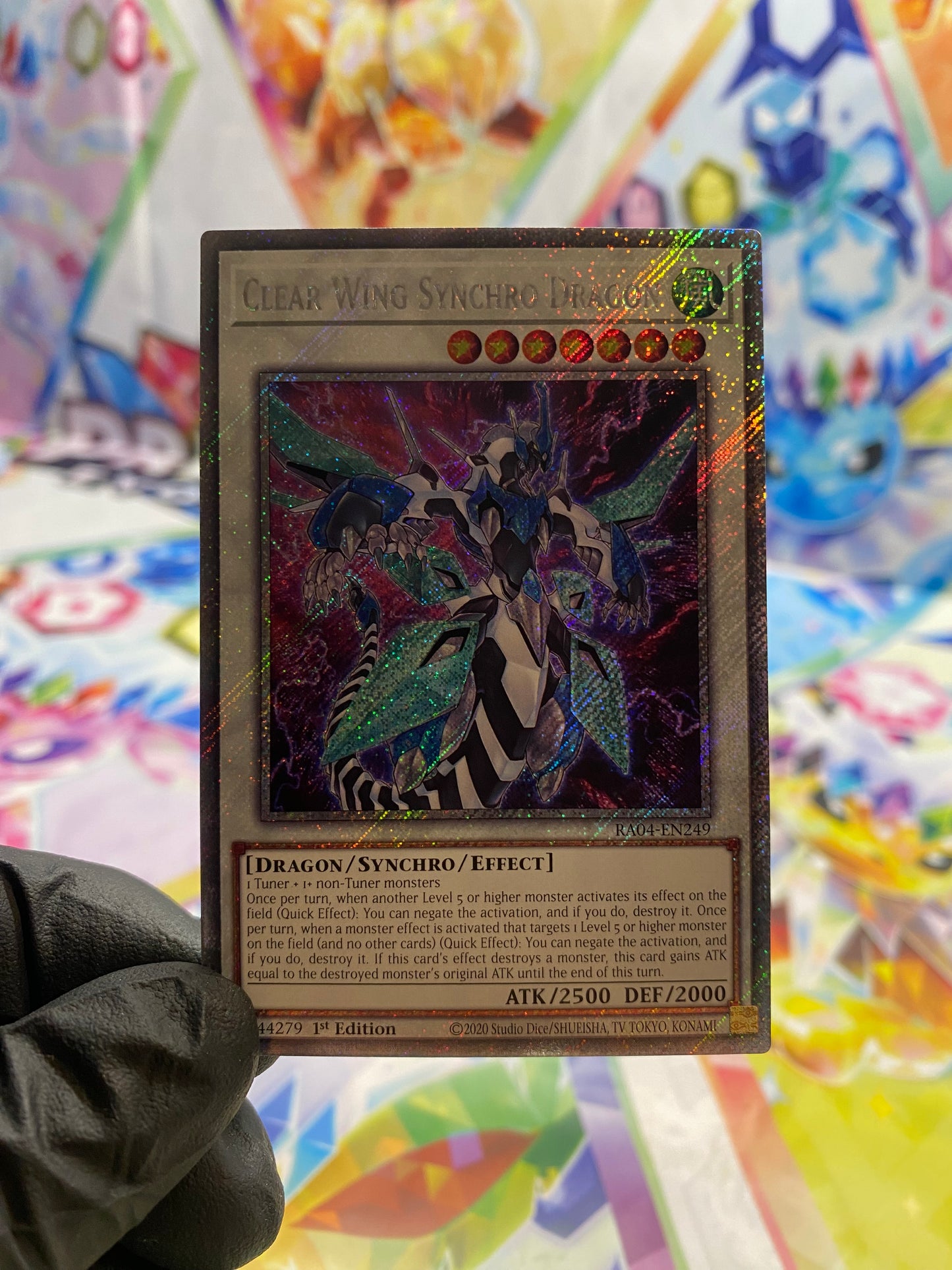 Yu-Gi-Oh! Clear Wing Synchro Dragon (RA04-EN249) Platinum Secret Rare - NM/M