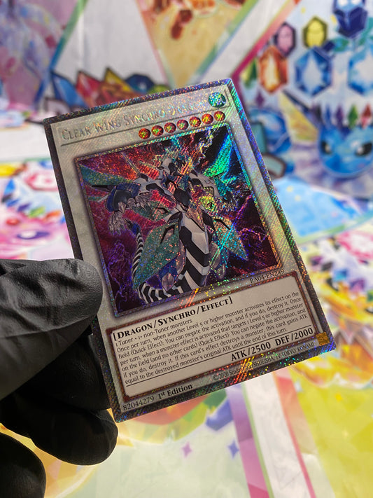 Yu-Gi-Oh! Clear Wing Synchro Dragon (RA04-EN249) Platinum Secret Rare - NM/M