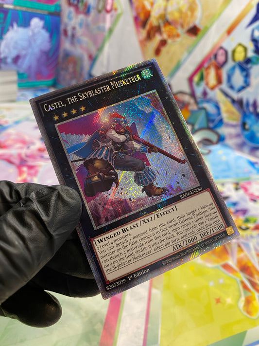 Yu-Gi-Oh! Castel, The Skyblaster Musketeer (RA04-EN230) Platinum Secret Rare - NM/M