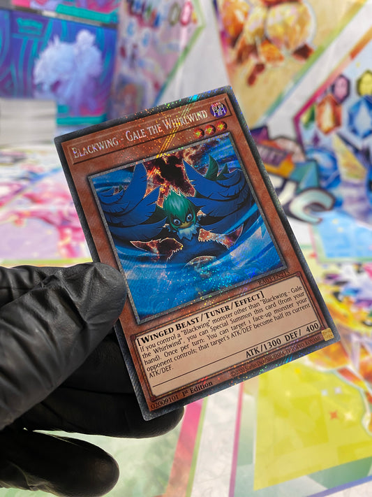 Yu-Gi-Oh! Blackwing - Gale The Whirlwind (RA03-EN215) Platinum Secret Rare - NM/M