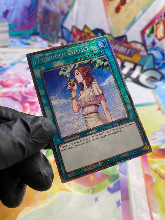 Yu-Gi-Oh! Forbidden Chalice (RA04-EN137) Platinum Secret Rare - NM