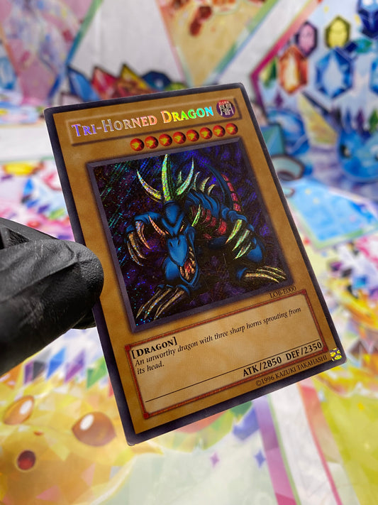 Yu-Gi-Oh! Tri-Horned Dragon (LOB-E000) - GOOD