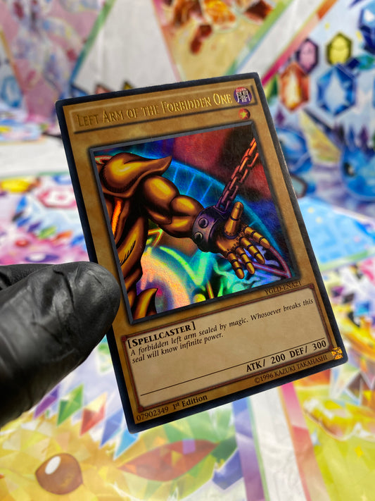 Yu-Gi-Oh! Left Arm Of The Forbidden One (YGLD-ENA21) 1st Edition - GOOD