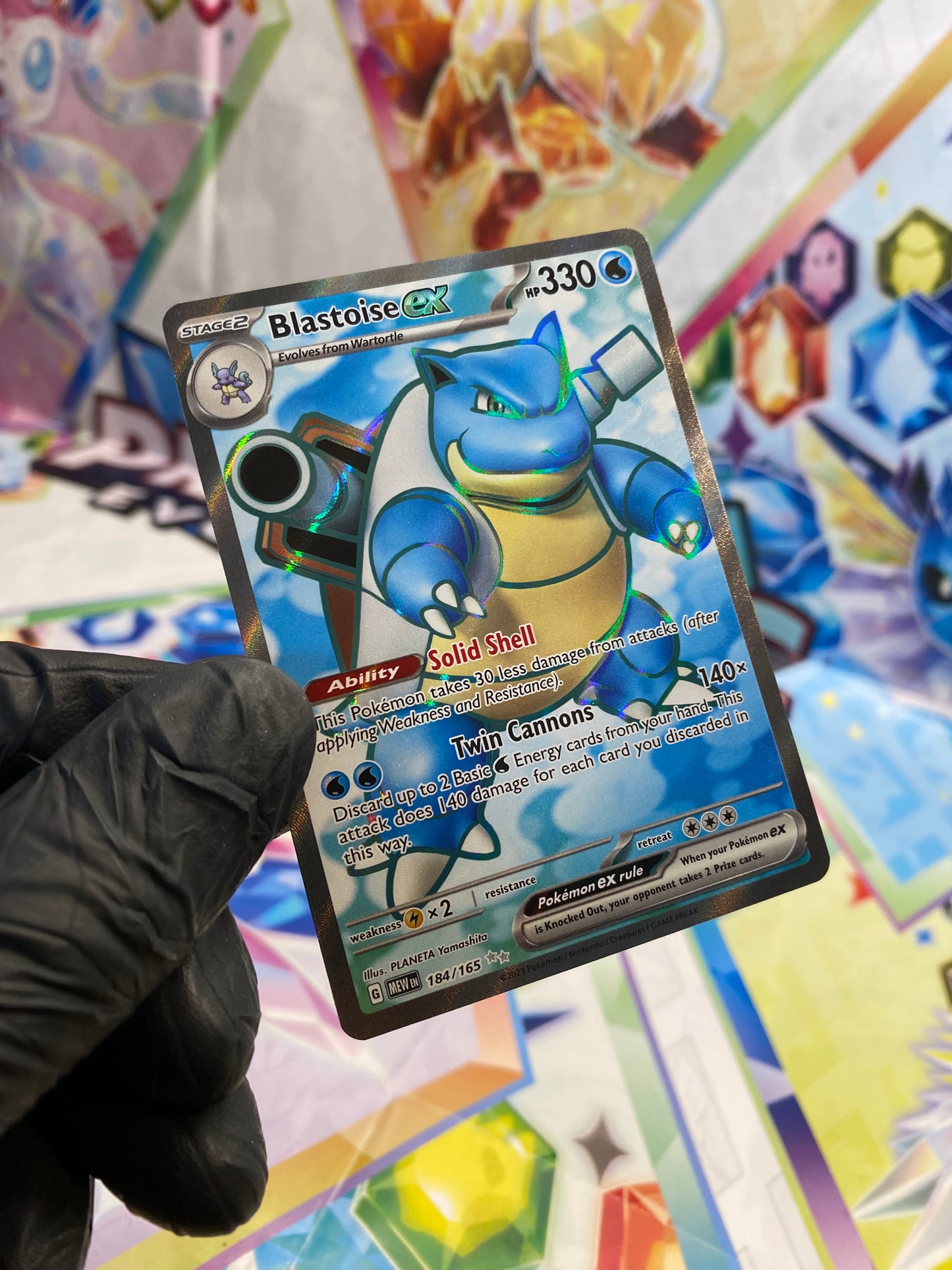 Pokémon Blastoise Ex #184 (151) - NM/M