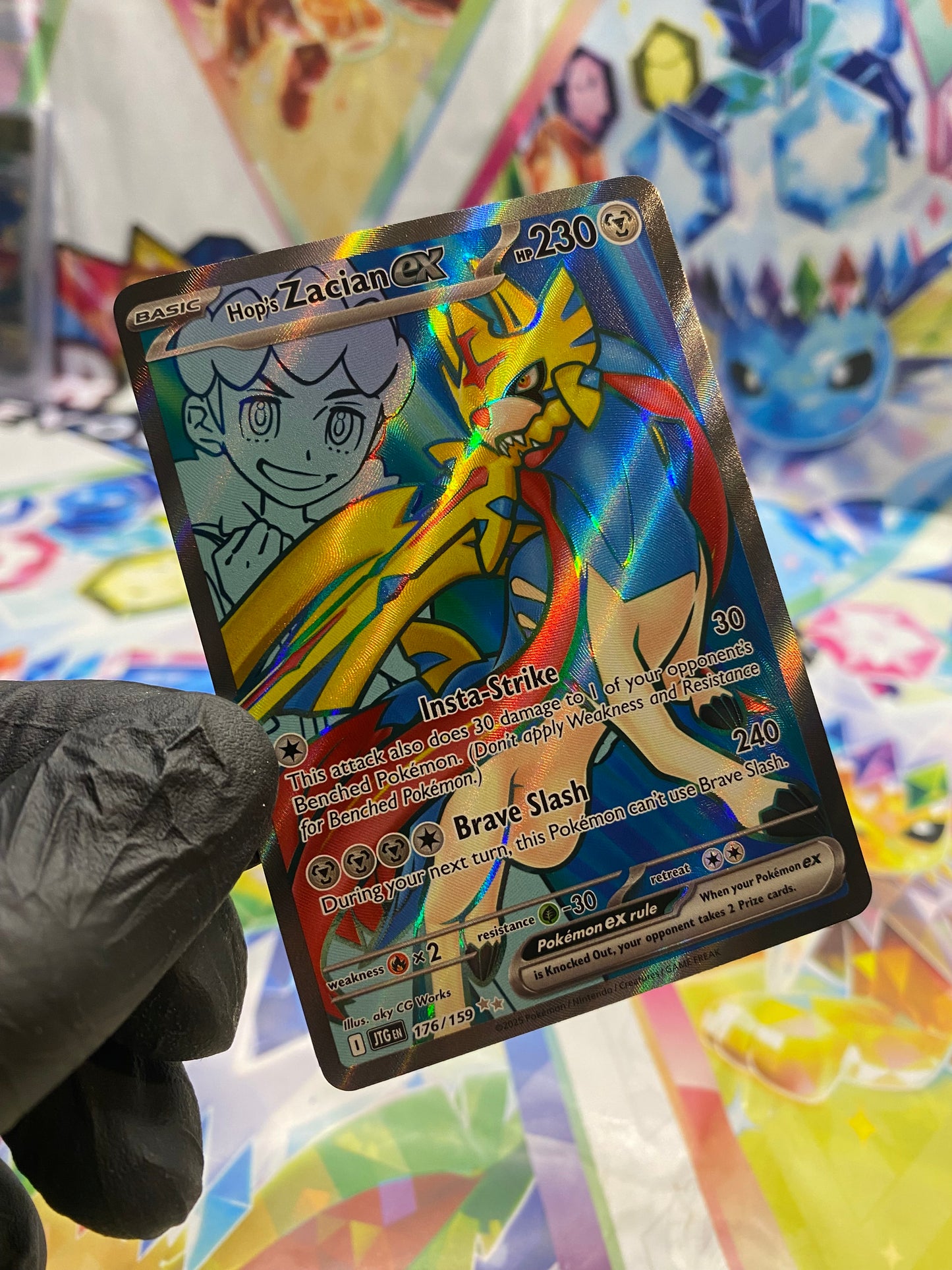 Pokémon Hop's Zacian Ex #176 (JTG) - NM/M