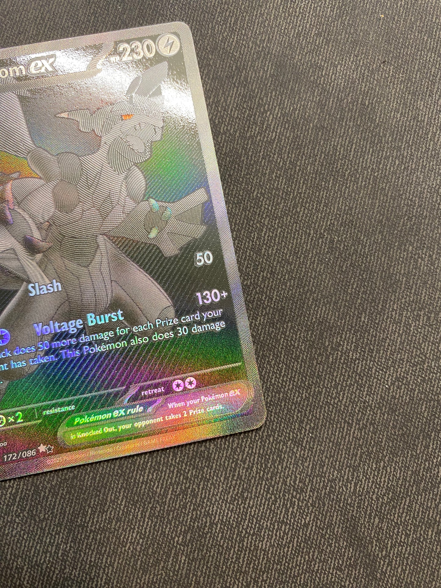 Pokémon Zekrom Ex #172 (BLK) - NM