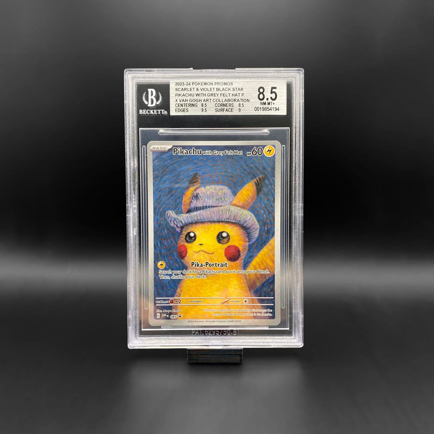BGS 8.5 / Pikachu with Grey Felt Hat #085
