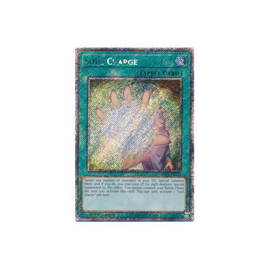 Yu-Gi-Oh! Soul Charge (RA04-EN222) Platinum Secret Rare - NM/M