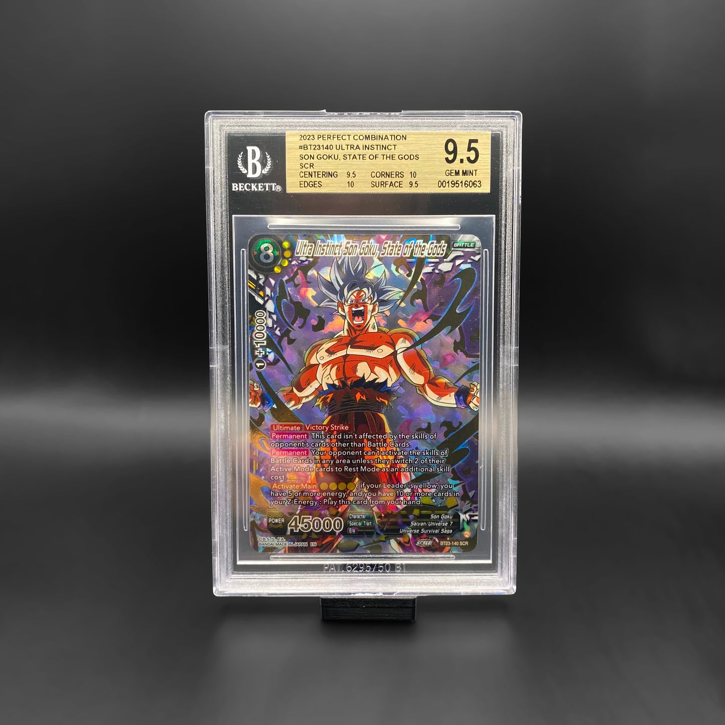BGS 9.5 / Ultra Instinct Son Goku, State of the Gods SCR (BT23-140)