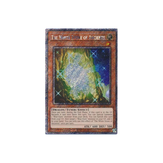 Yu-Gi-Oh! The White Stone Of Ancients (RA04-EN267) Platinum Secret Rare - NM/M