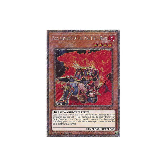 Yu-Gi-Oh! Brotherhood Of The Fire Fist - Bear (RA04-EN198) Platinum Secret Rare - NM/M