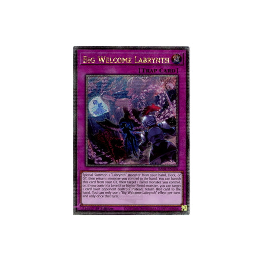 Yu-Gi-Oh! Big Welcome Labrynth (RA04-EN104) Quarter Century Secret Rare - NM/M