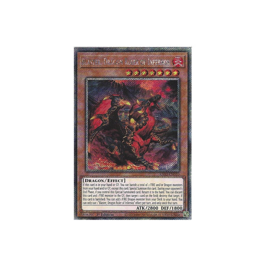 Yu-Gi-Oh! Blaster, Dragon Ruler of Infernos (RA03-EN010) Platinum Secret Rare - NM/M